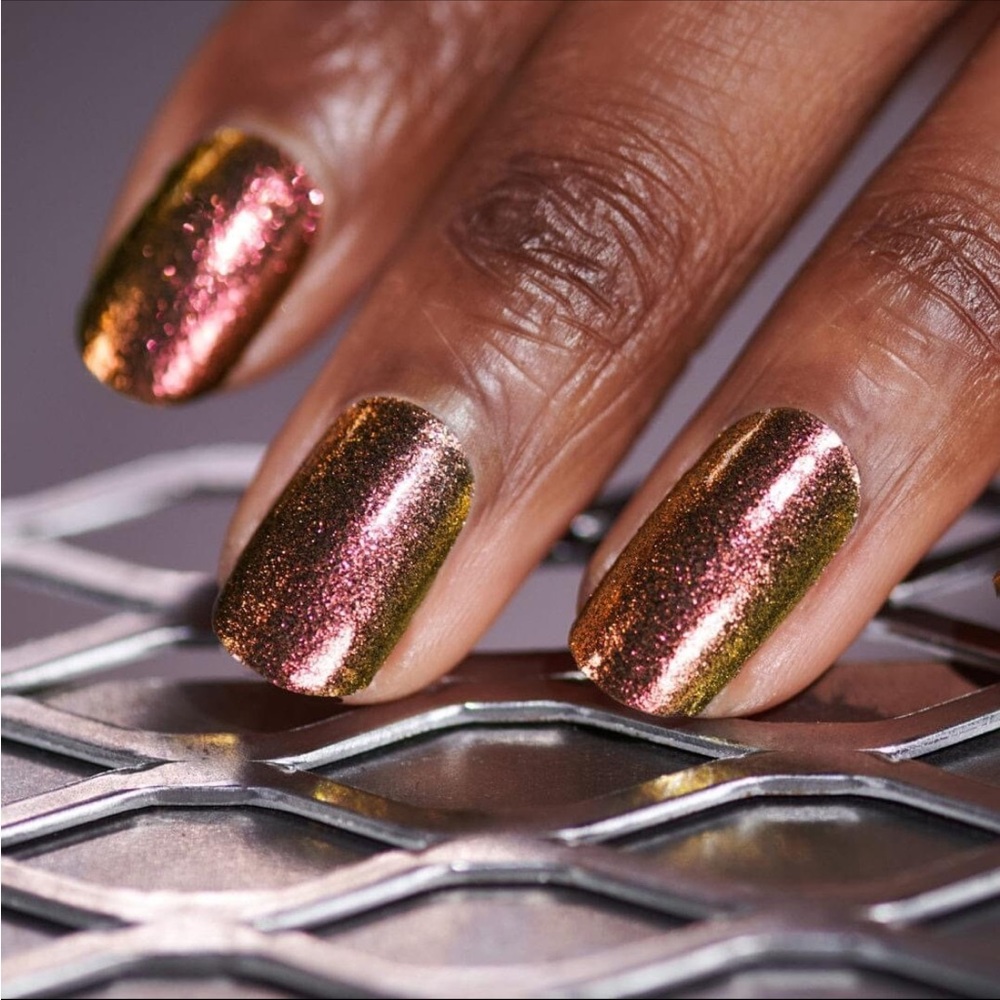 *Retired* Color Street: Bronze Age | Metallic Duochrome Purple Gold Green Brown